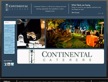 Tablet Screenshot of continentalcaterer.com